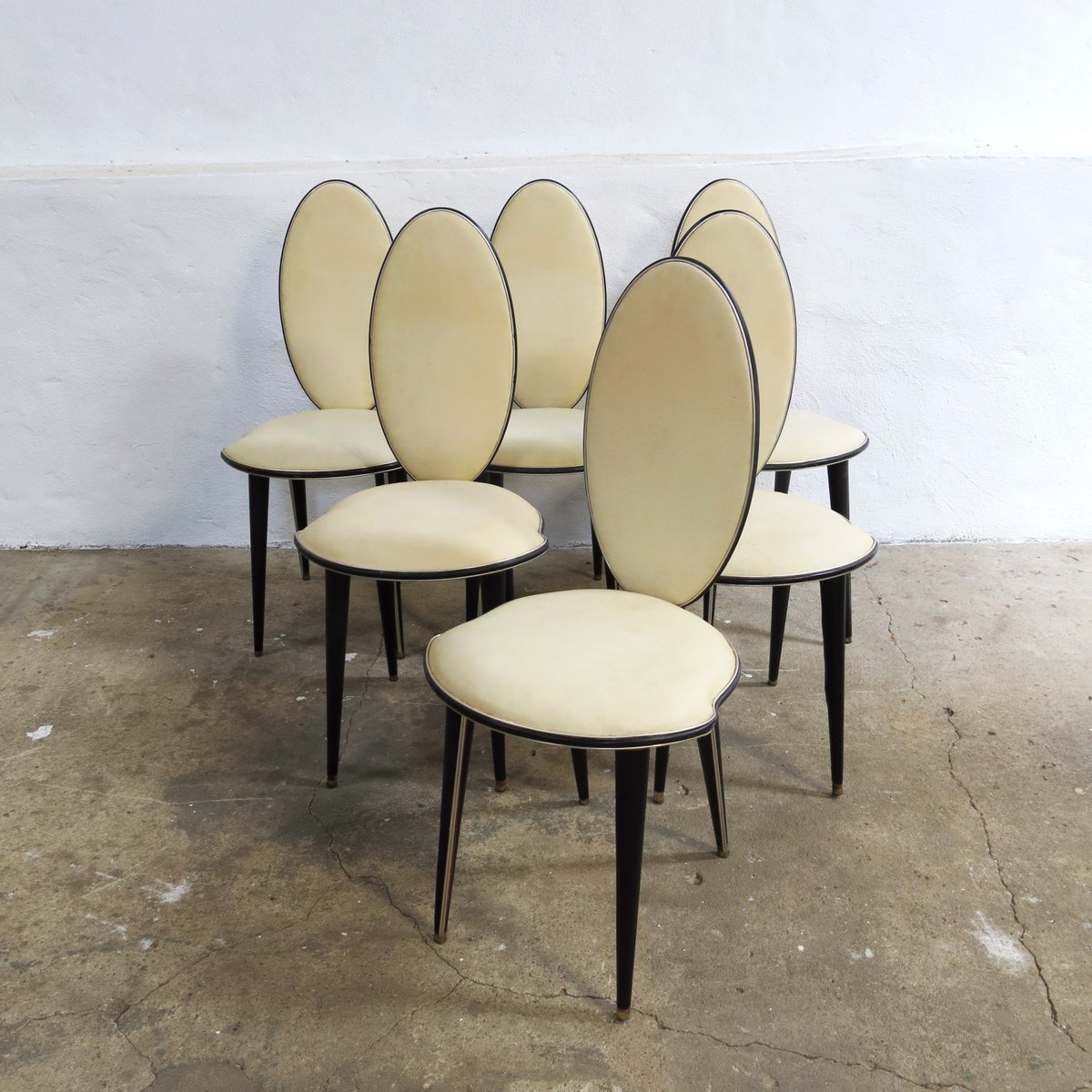 Juego de comedor Mid-Century de Umberto Mascagni para Harrods, años 50