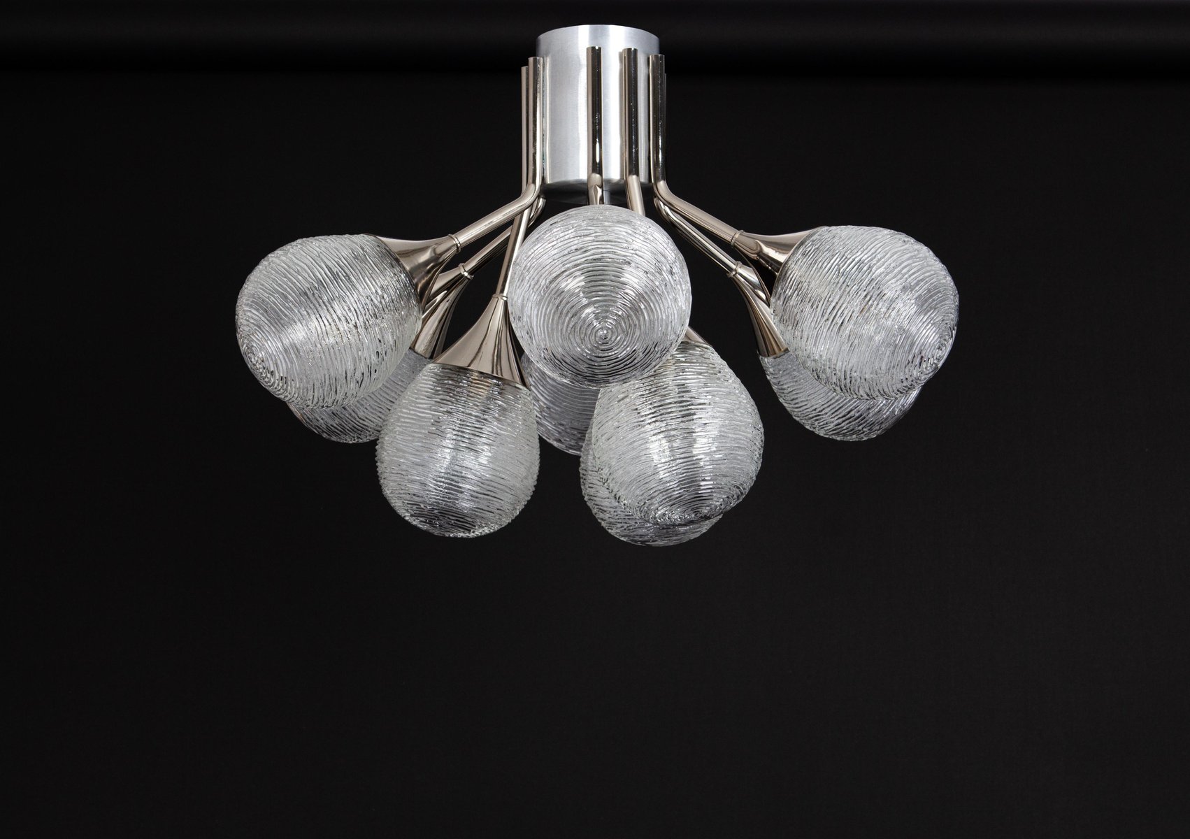 Sputnik Glass Globes Light from Kaiser Idell, 1970s for sale at Pamono