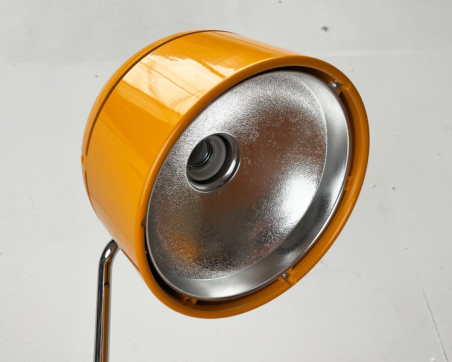 Lampe De Table Kennwel Space Age, Tube Alu, Style 1990, Vintage, état Correct