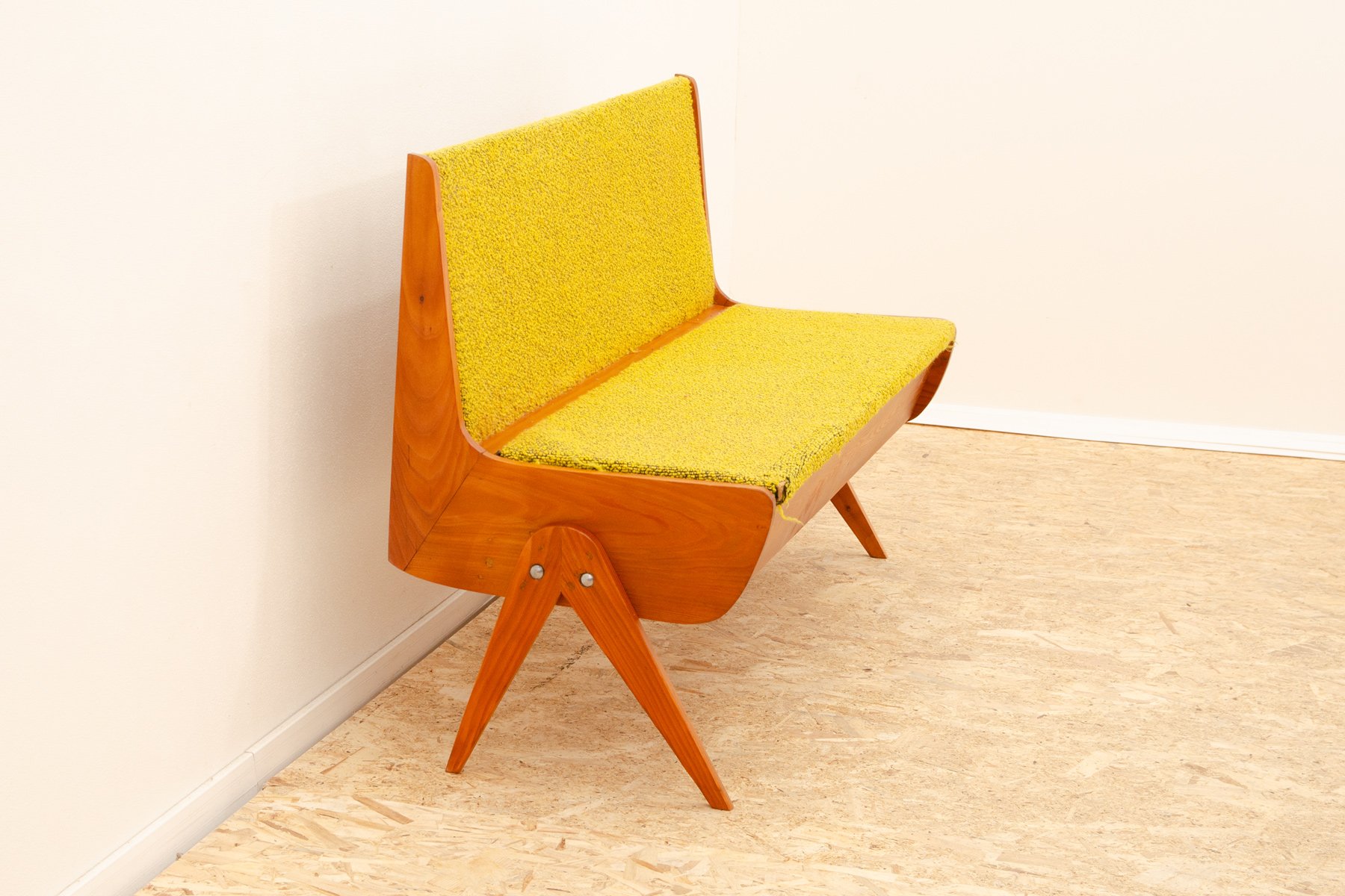 Mid-Century Bench, Former Czechoslovakia, 1960s for sale at Pamono