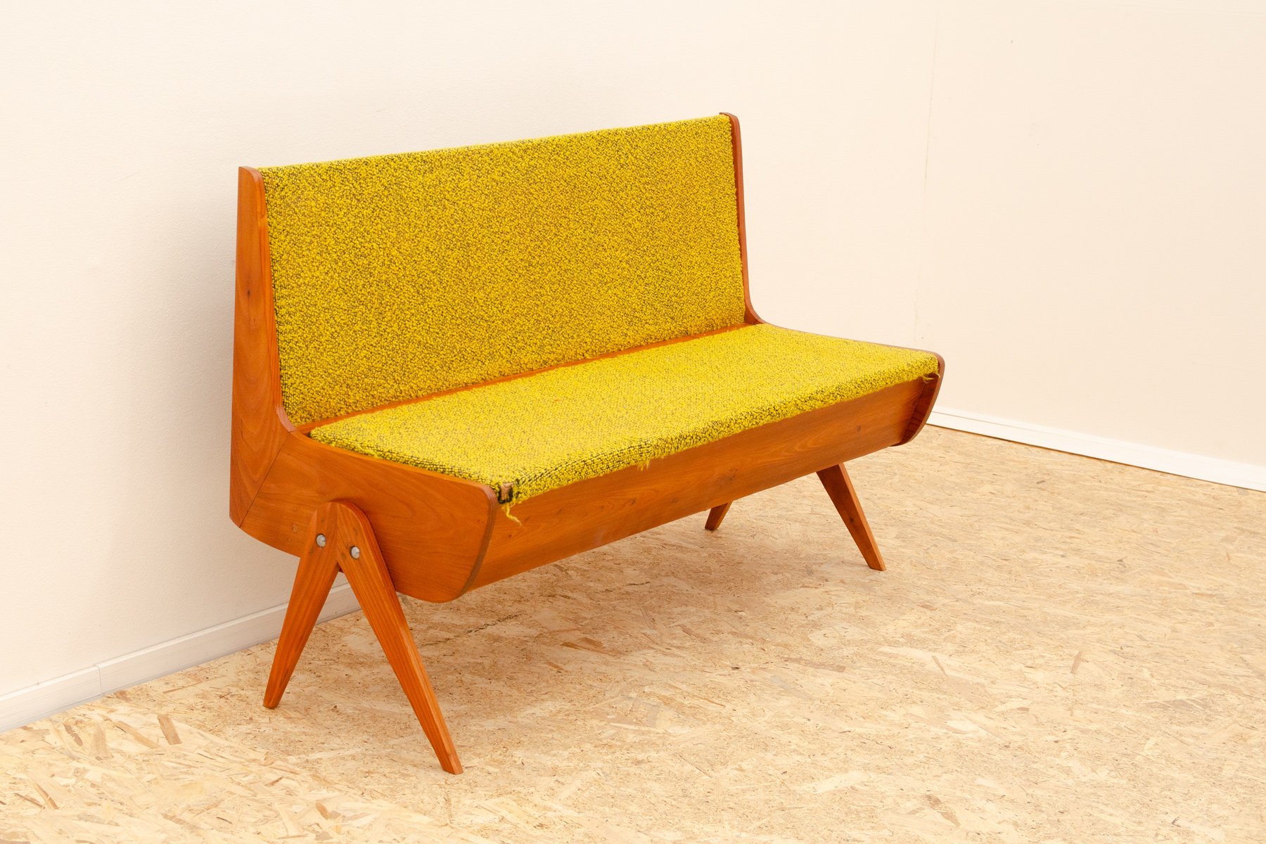 Mid-Century Bench, Former Czechoslovakia, 1960s for sale at Pamono