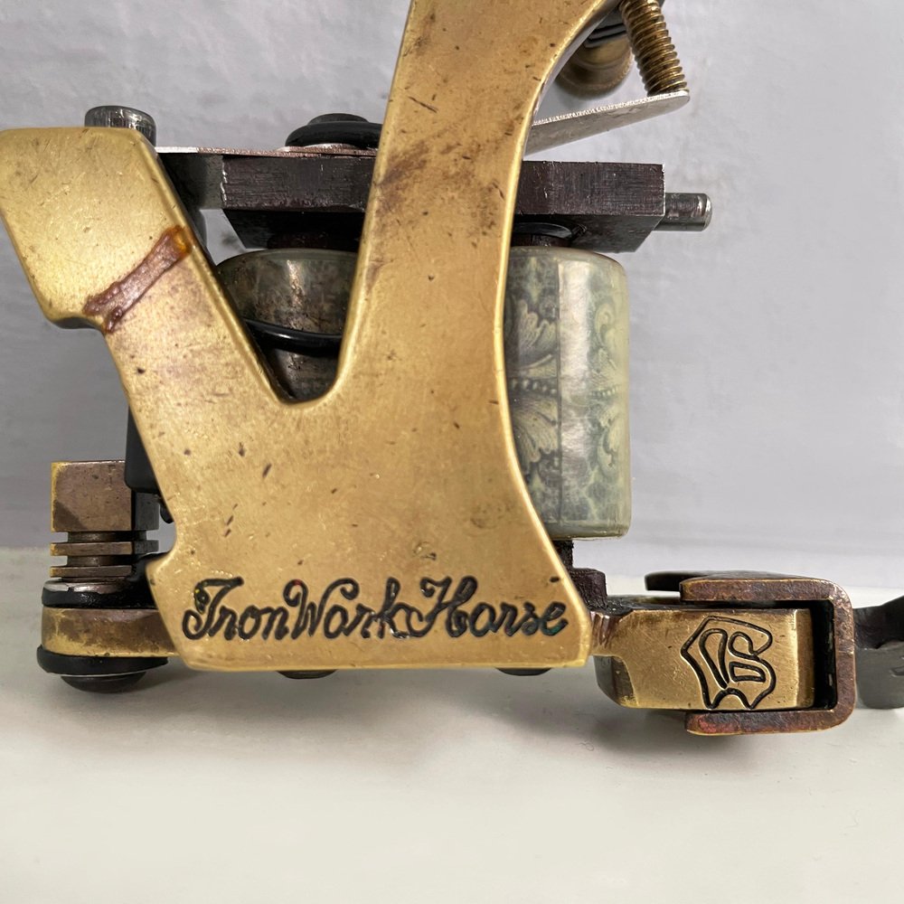 MidCentury Italian Modern Double Coil Tattoo Machine from Iron Work