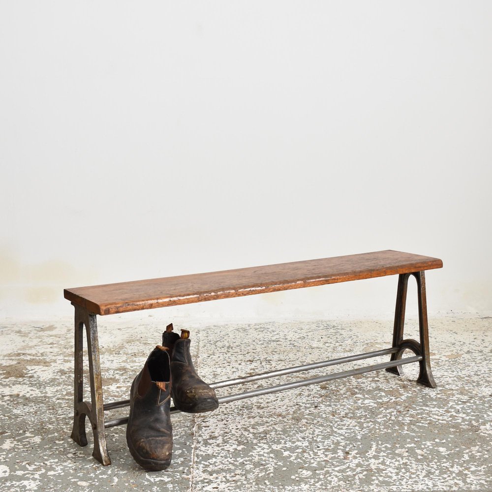Vintage Locker Room Storage Bench, 1950s for sale at Pamono