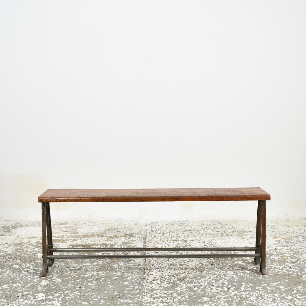 Vintage Locker Room Storage Bench, 1950s for sale at Pamono