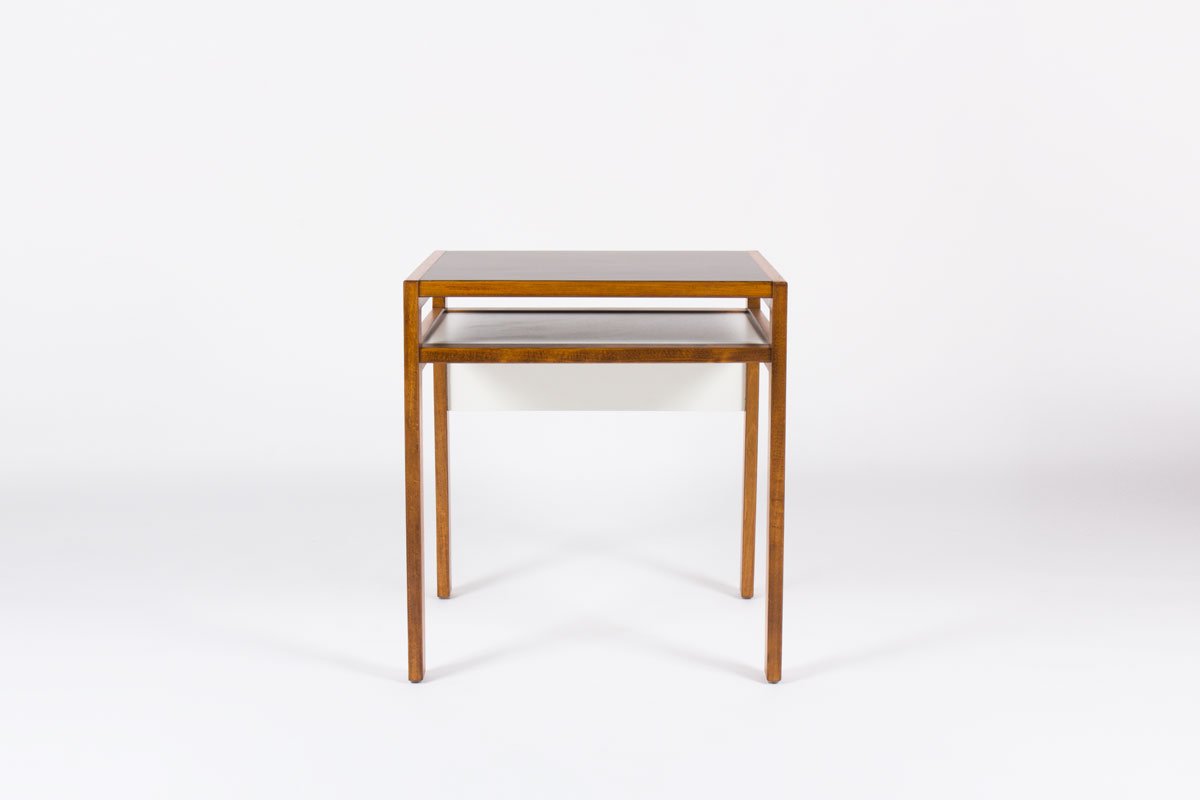 Small Desk With Black And White Laminate By Andre Sornay 1950s