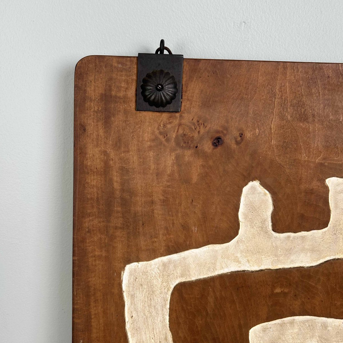 Japanese Wooden Calligraphy Wall Decor, 1920s for sale at Pamono