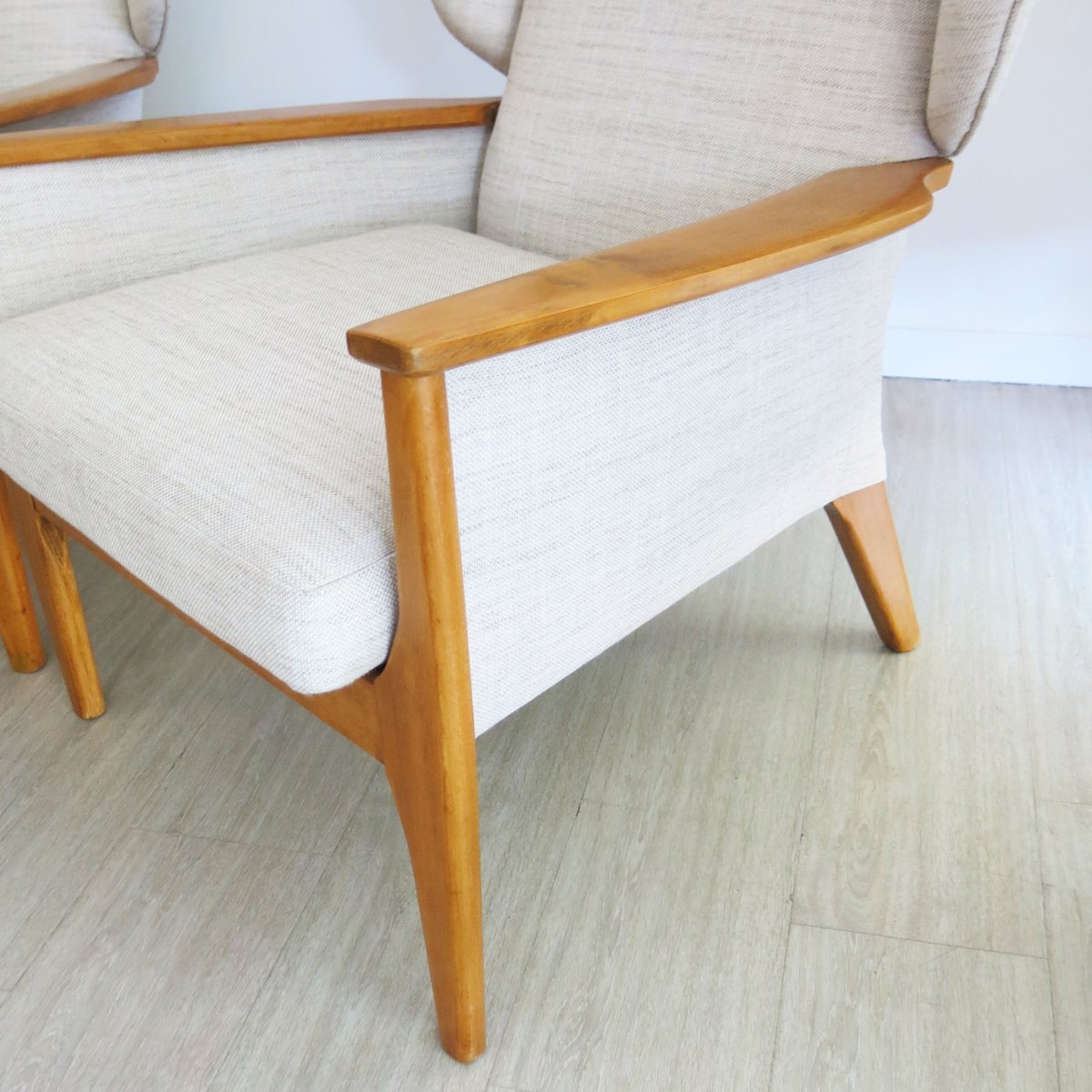 Vintage Wingback Chairs from Parker Knoll, 1960s, Set of 2 for sale at