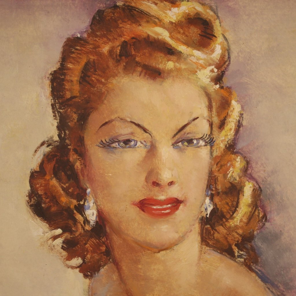 French Artist, Nude, 1960, Oil on Masonite for sale at Pamono