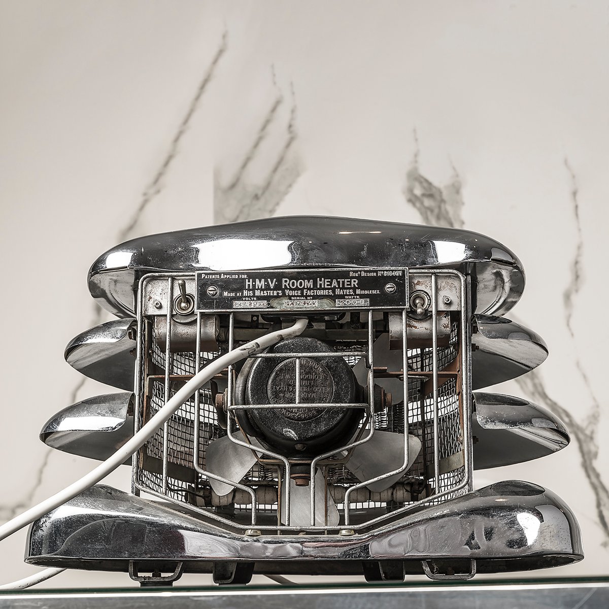 Vintage Fan Heater from HMV, 1938 for sale at Pamono