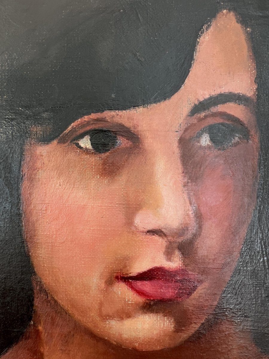 Henry Meylan, Young Woman Posing Nude, Oil on Canvas for sale at Pamono