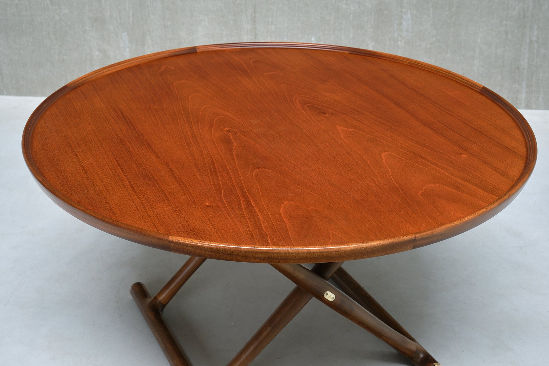 Egyptian Coffee Table in Teak and Brass by Mogens Lassen for A.J ...
