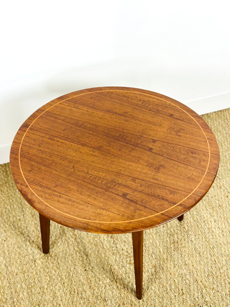 Vintage Round Coffee Table, 1960s for sale at Pamono