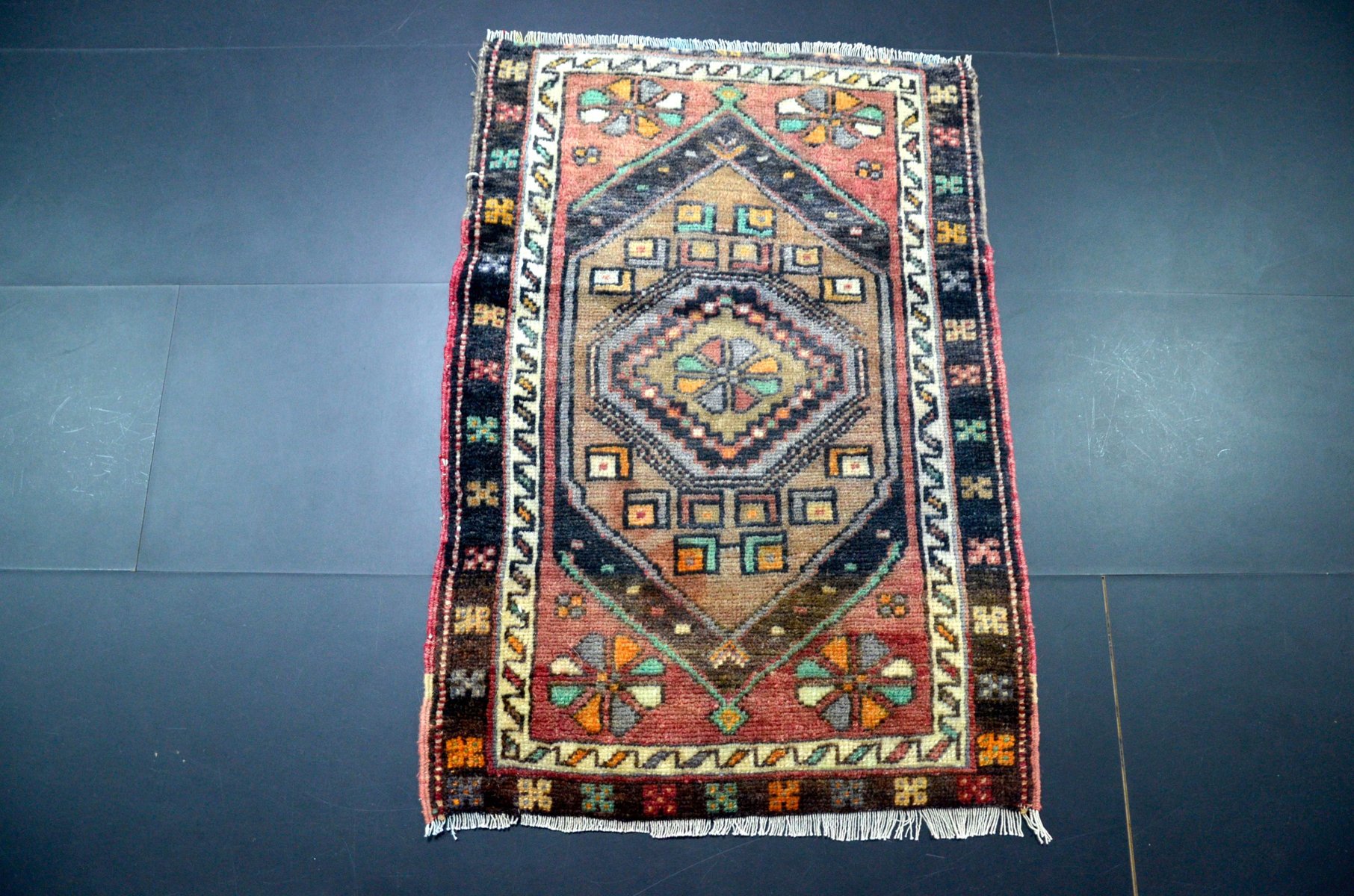 Wool Door Mat Rug, 1960 for sale at Pamono