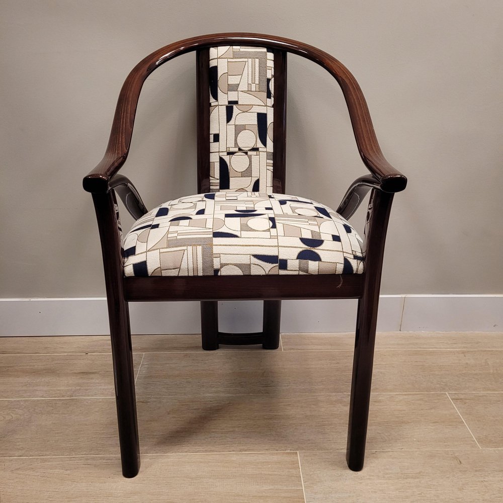 Art Deco Upholstered Chair Euphoria Cubista from Misia Paris, France