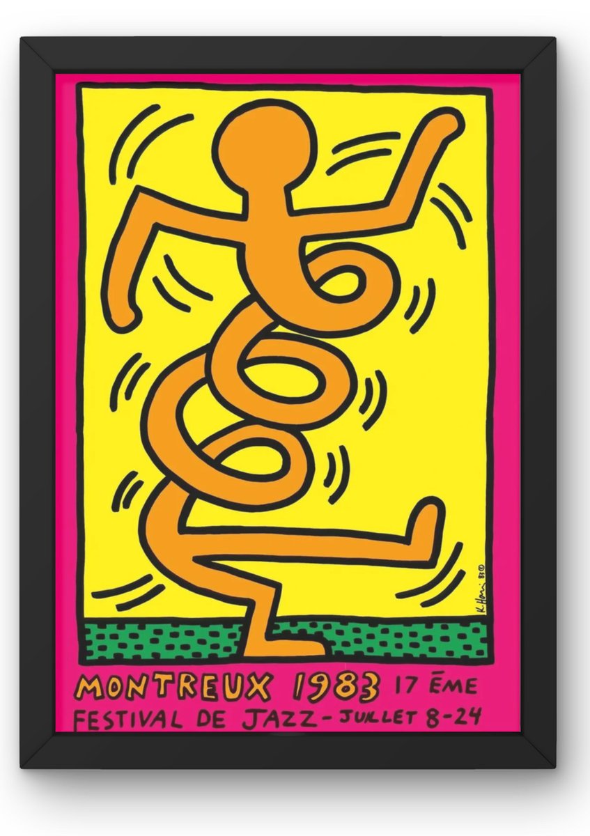 Mug Collector Keith Haring - Affiches Montreux Jazz Festival 1983 - Pop Art - 325ml