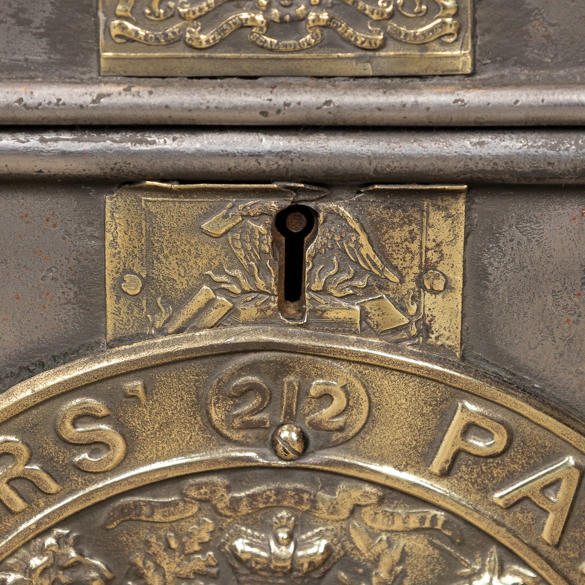 20th Century Victorian Cast Iron Fire Resistant Strong Box from Milner