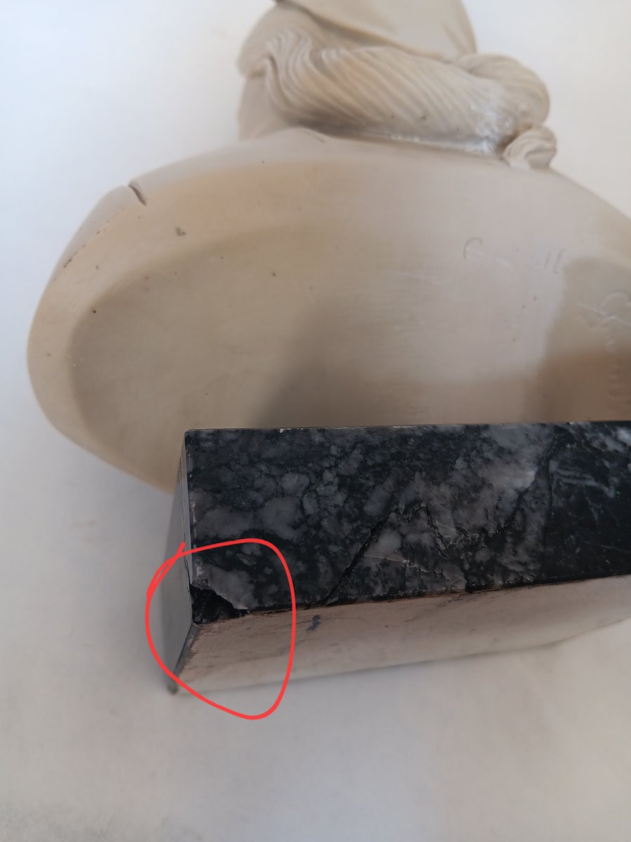 Keyhome Geflügelbüste Aus Kunstharz – 80 Cm Hoch, Beige Gealtert, Klassische Dekoration