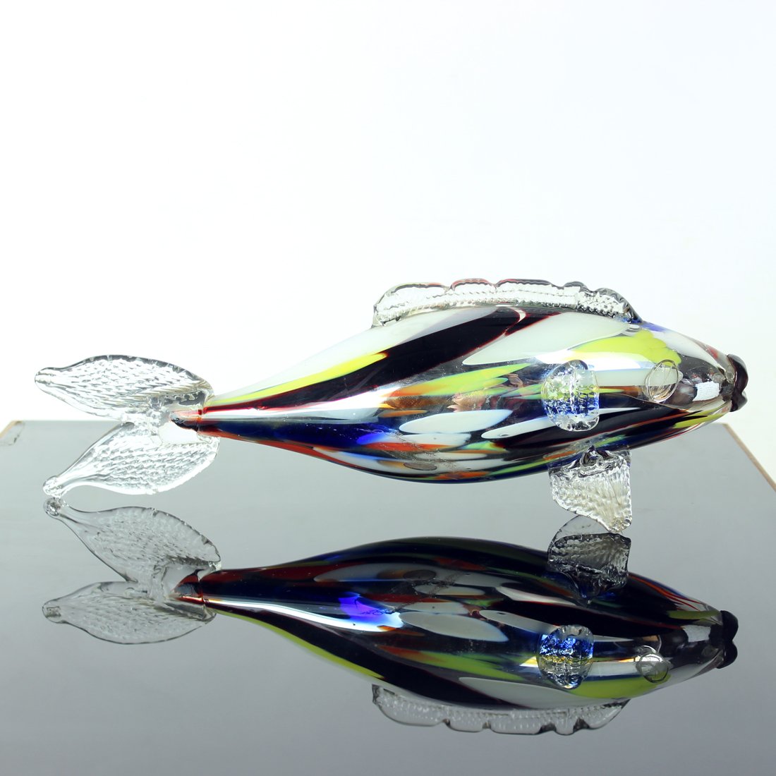 Mercury Glass Fish Statue photo