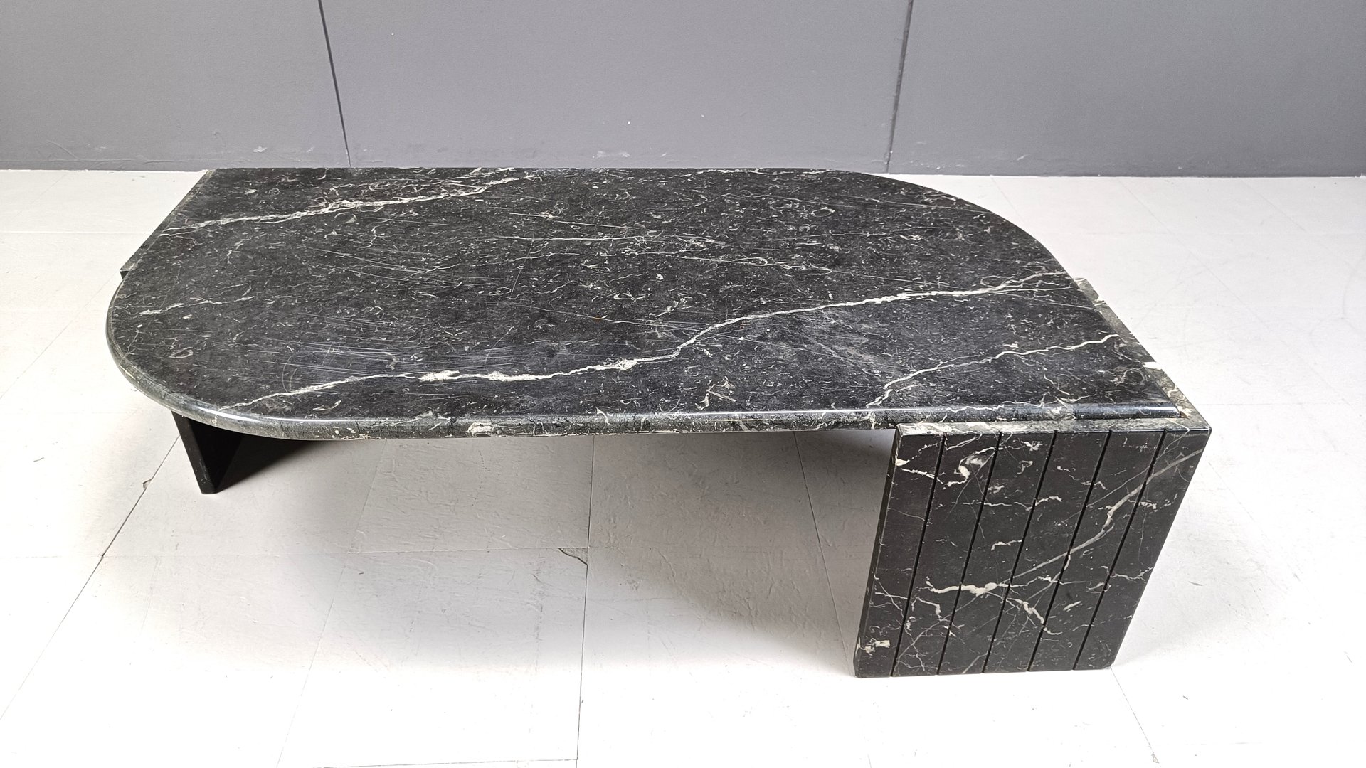 Vintage Black Marble Coffee Table from Roche Bobois, 1970s for sale at ...