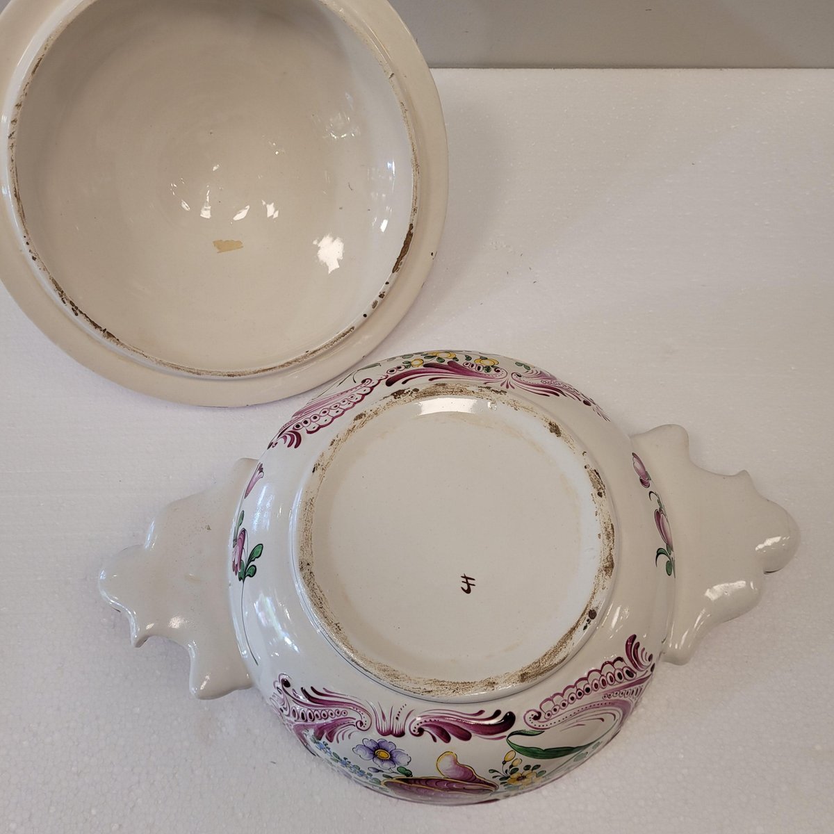 Französische Terrine mit Deckel aus Strasburg Luneville Porcelain bei ...