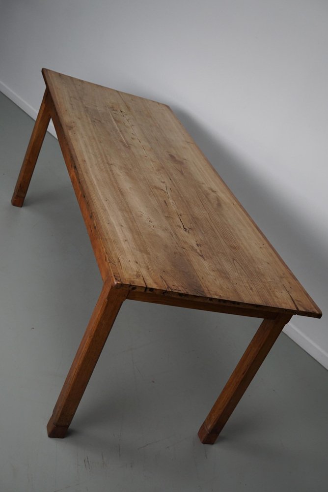 Antique French Rustic Dining Table for sale at Pamono