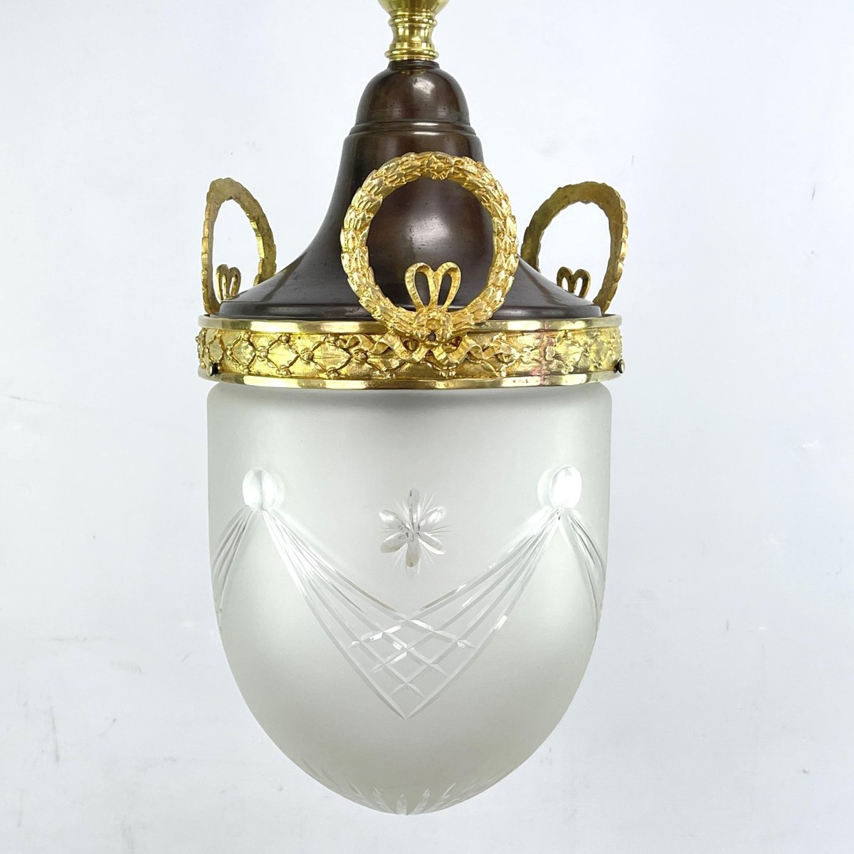Art Nouveau Hanging Lamp with Eagle, 1890s for sale at Pamono