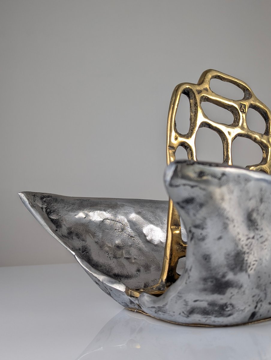 Sculpture Coupe De Fruits David Marshall - Années 1980, état Correct