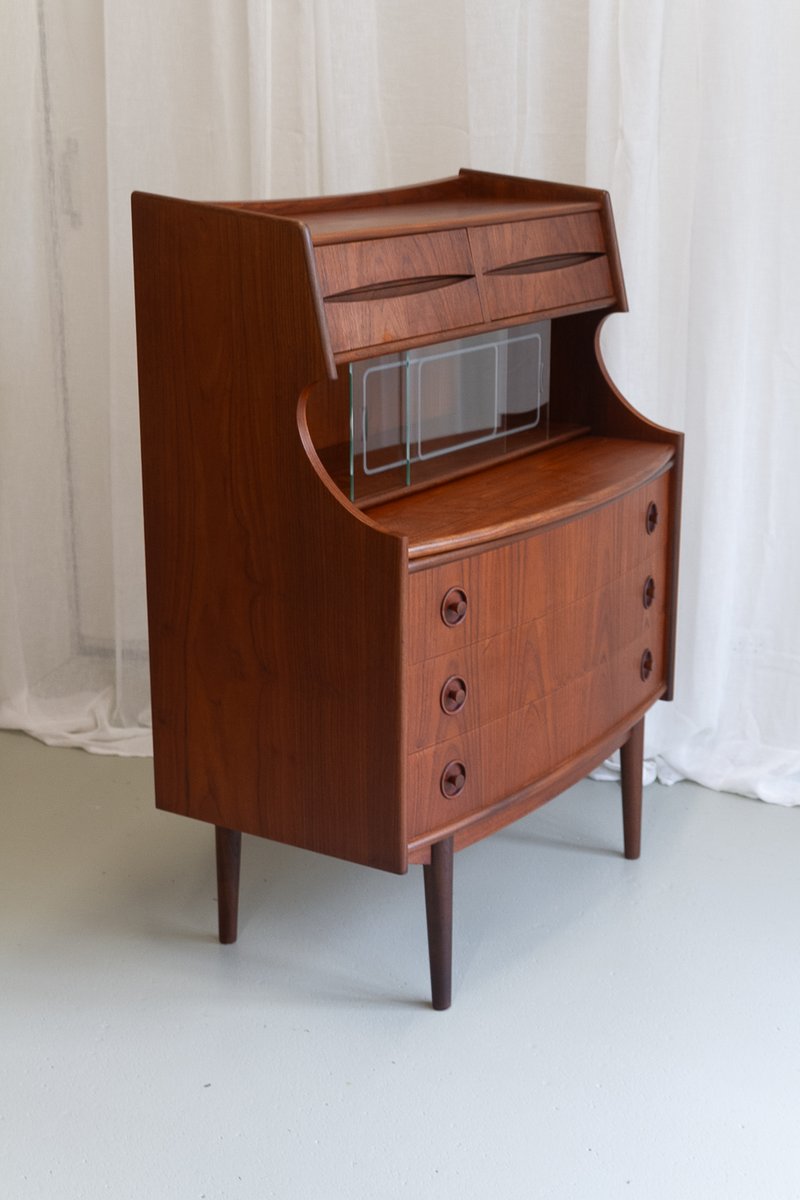 Curated visual reference: Picture Idea: Scandinavian Modern Teak Secretary By Gunnar Falsig 1960S For Sale