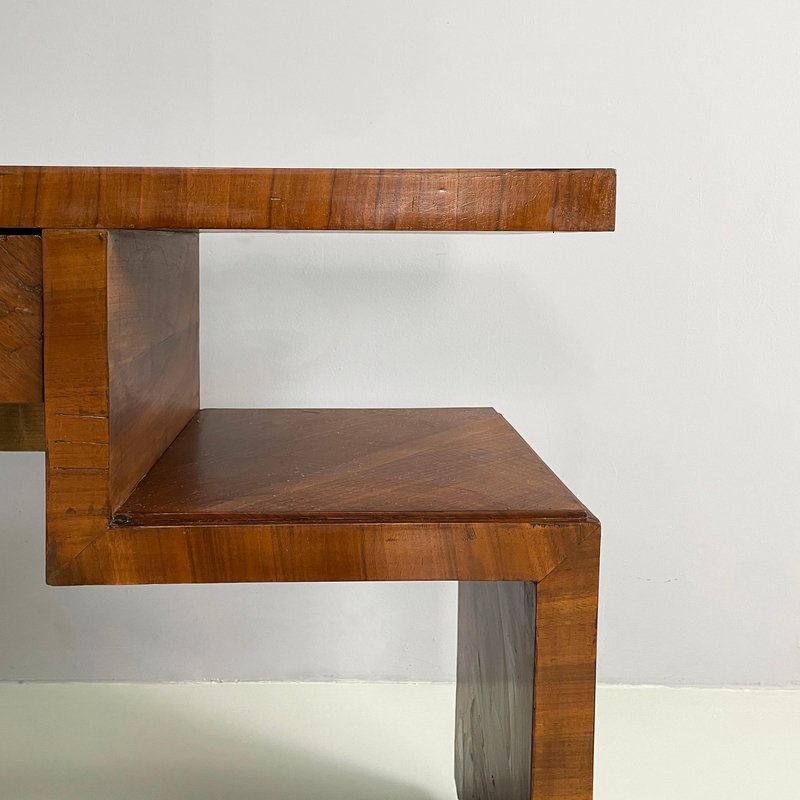 Italian Art Deco Wooden Rectangular Console Tables with Drawer, 1940s ...