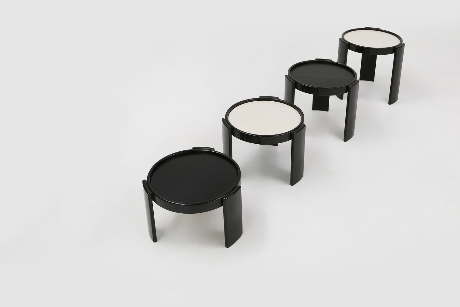 Reversible Nesting Tables by Gianfranco Frattini for Cassina, Italy ...