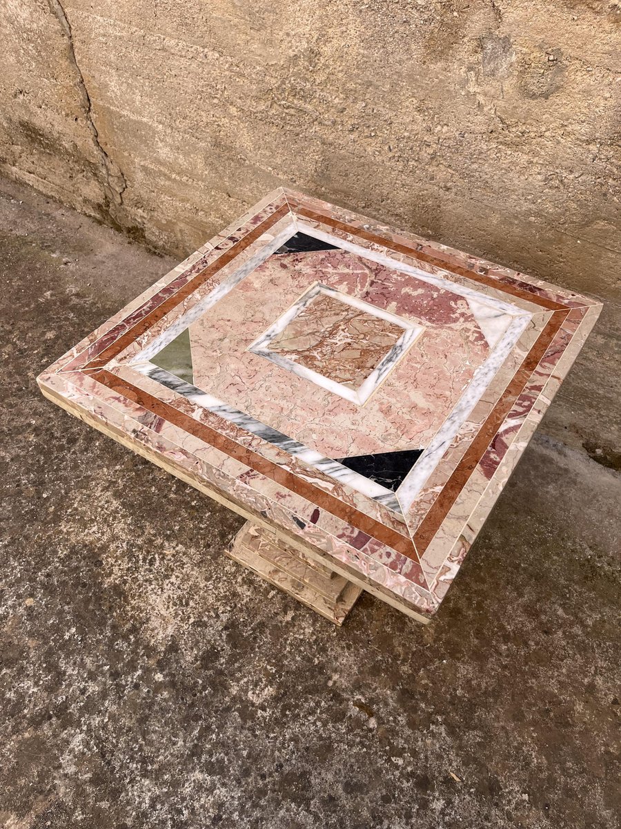 Vintage Italian Marble Coffee Table, 1970s for sale at Pamono
