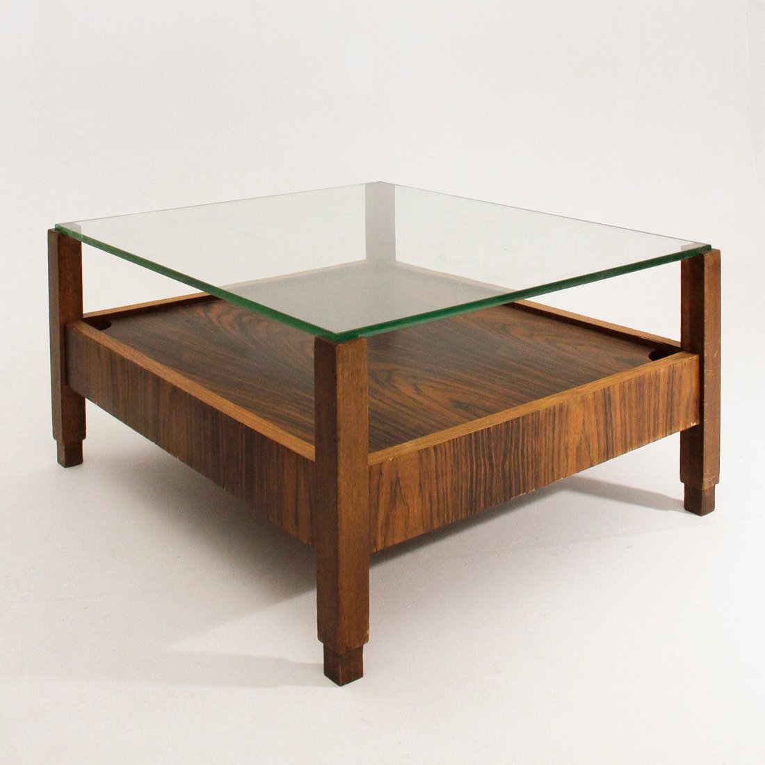 Italian Coffee Table With Glass Top 1960s For Sale At Pamono