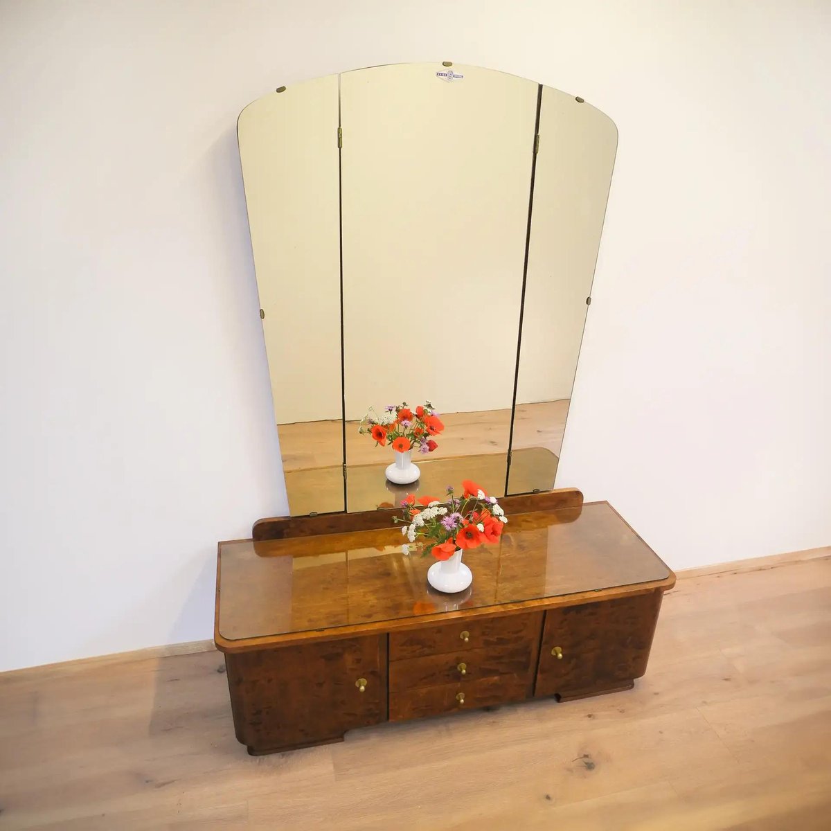1950s Dresser With Mirror