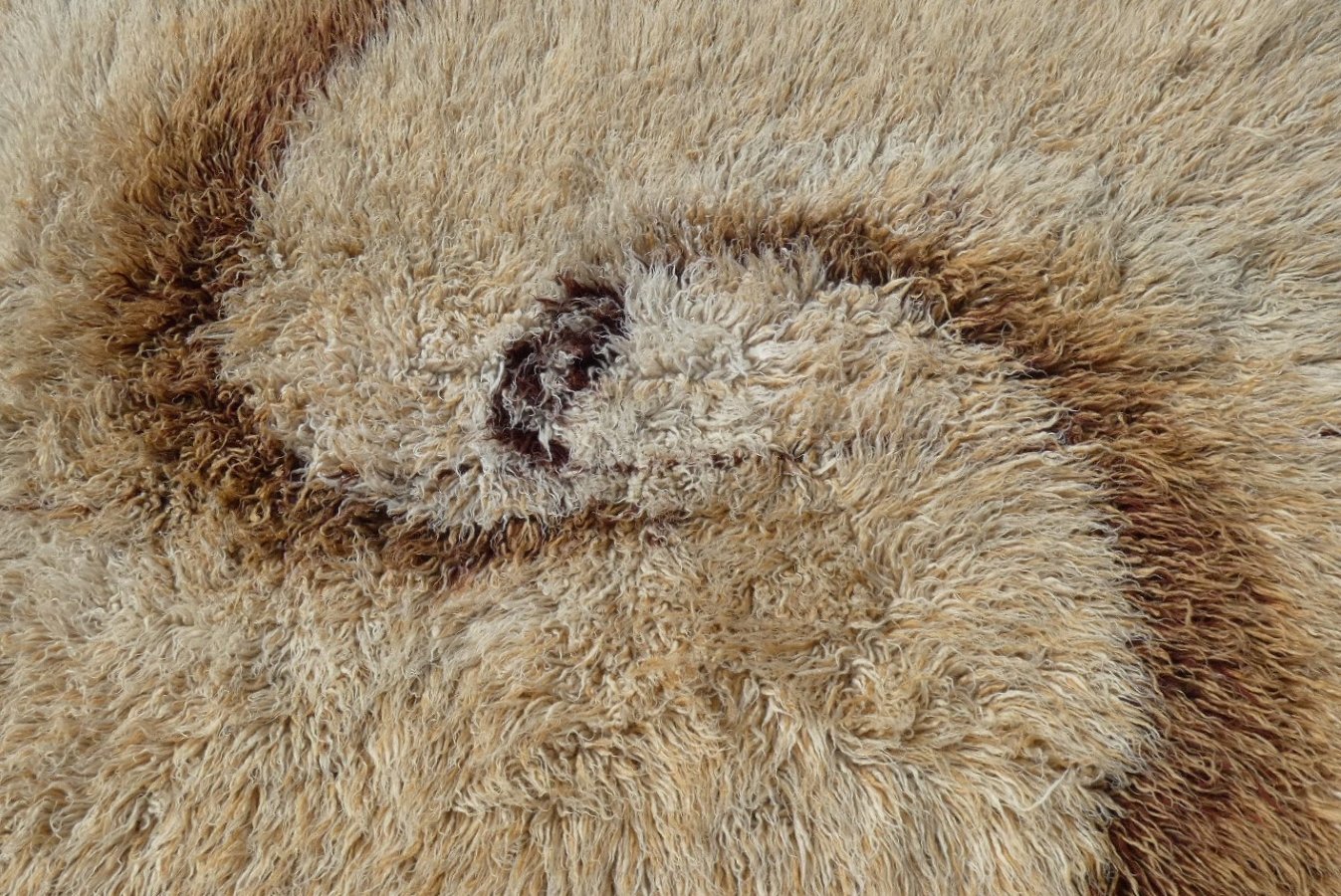 Optical Long-Pile Rug in Pure Wool, Italy, 1960s for sale at Pamono