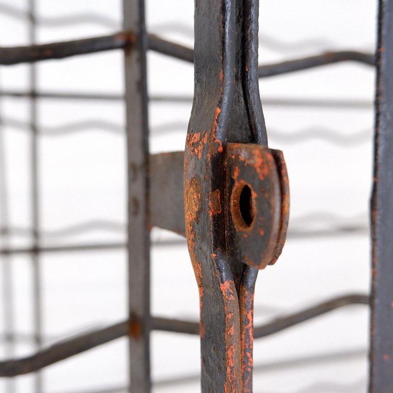 Wrought Iron Wine Cellar Bottle Rack for sale at Pamono