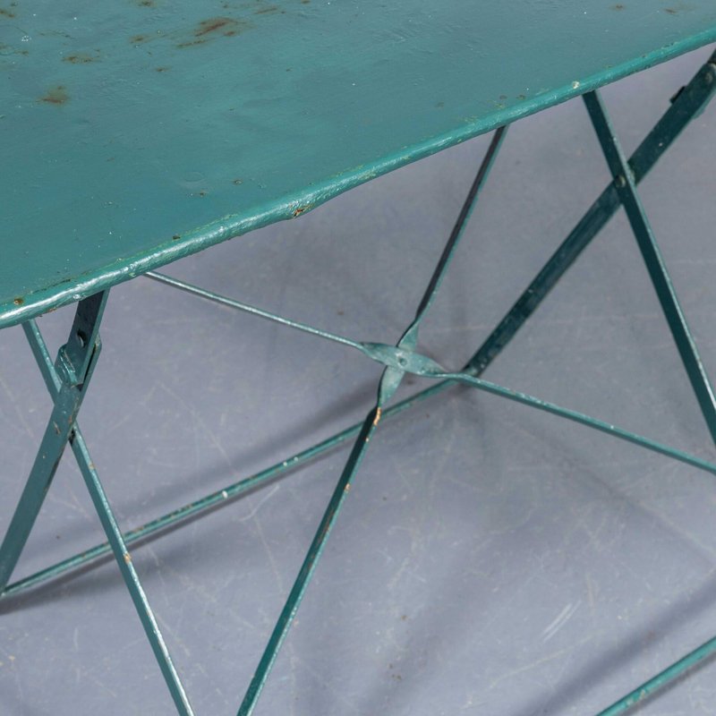 French Rectangular Forged Metal Folding Dining Table, 1950s for sale at ...