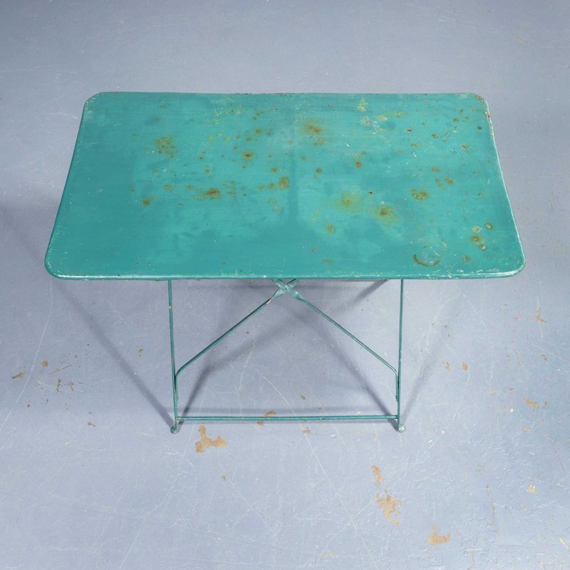 French Rectangular Forged Metal Folding Dining Table, 1950s for sale at ...