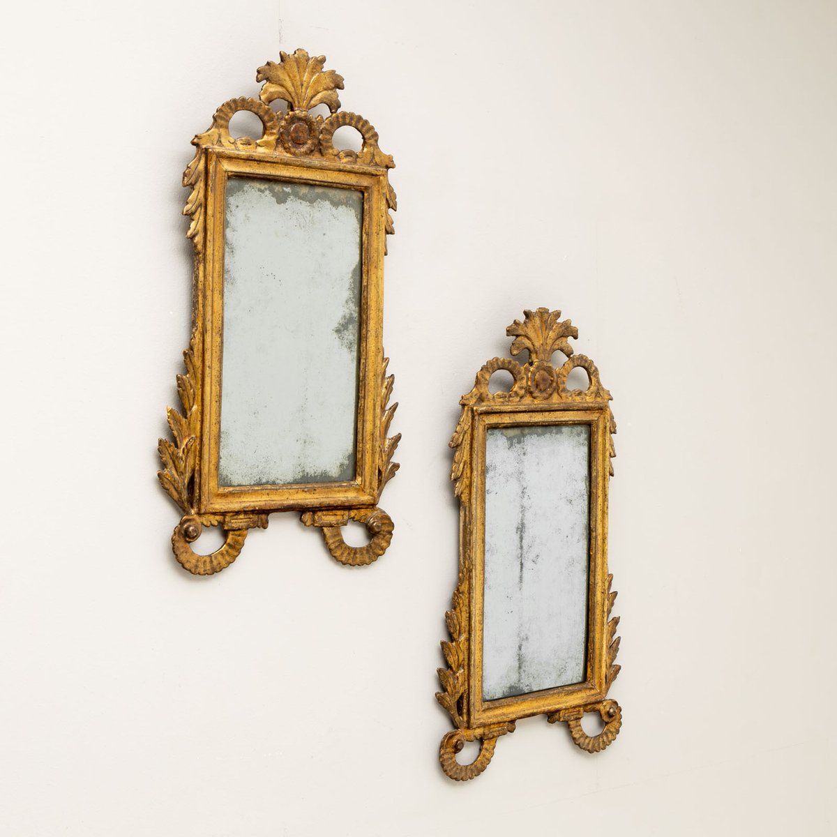 Baroque Italian Wall Mirrors, Set of 2 for sale at Pamono