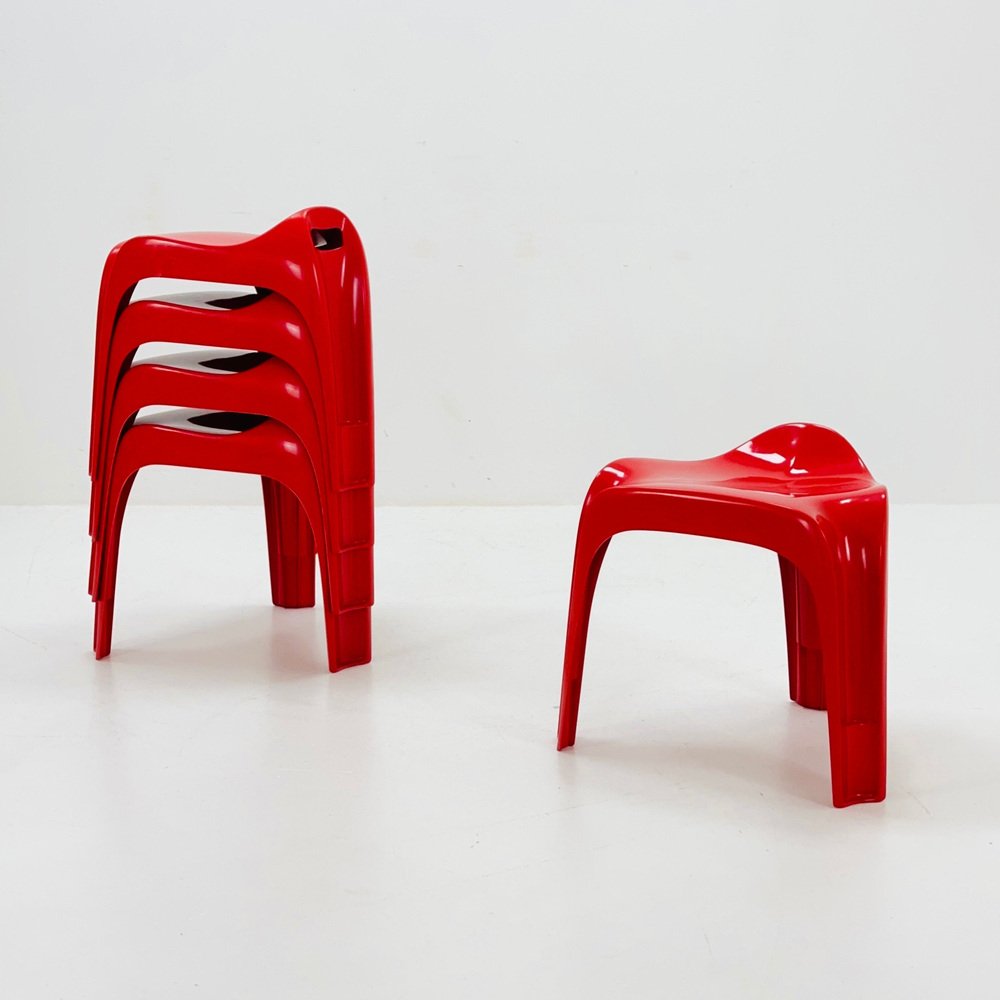 Mid-Century Space Age Taboret Stool by Alexander Begge for Casala ...