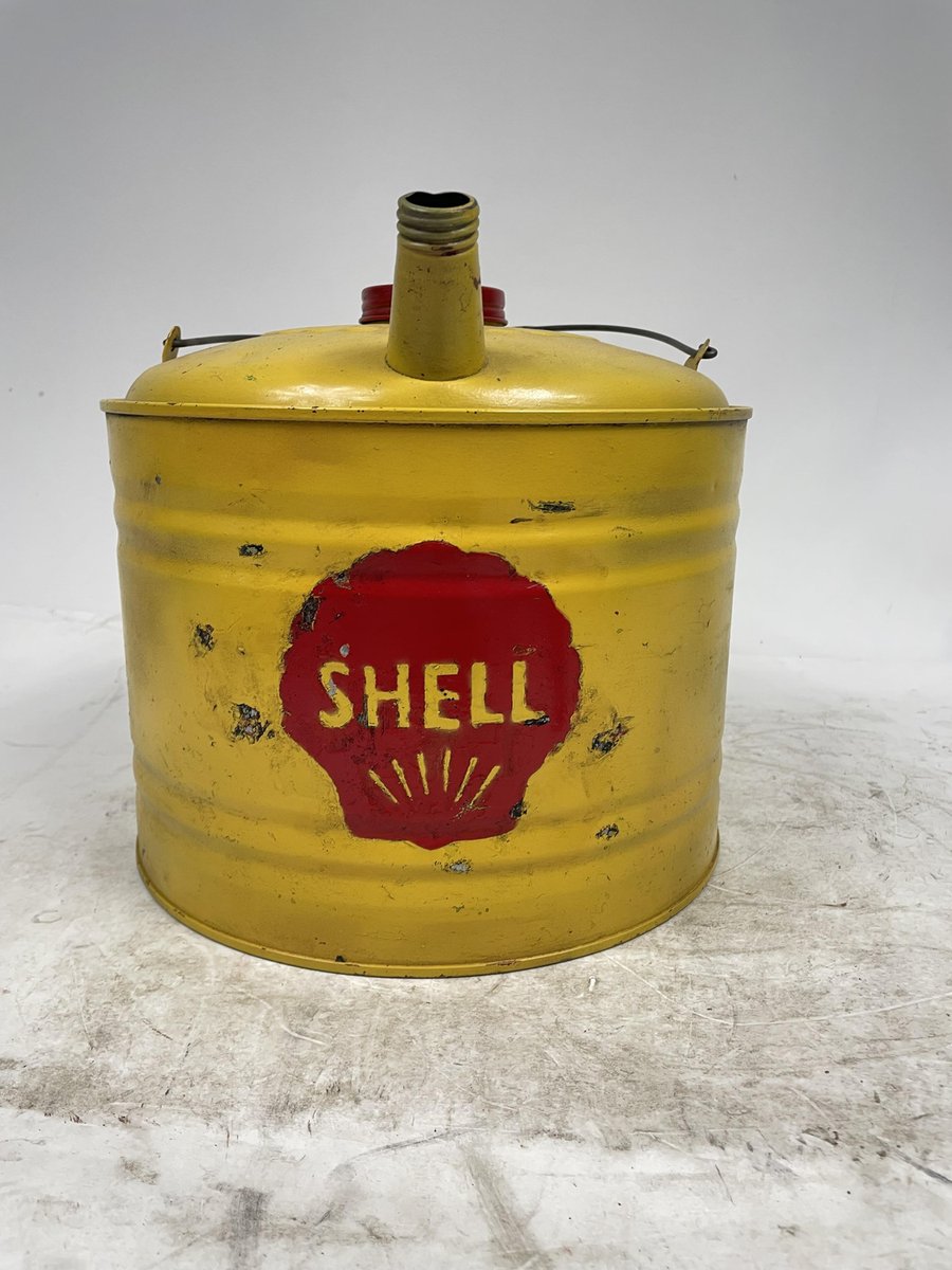 Vintage American Shell Petrol Can, 1930 for sale at Pamono