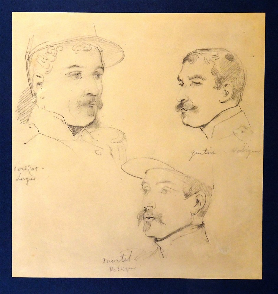 Émile JeanHorace Les Soldats, Pencil Drawing for sale at Pamono