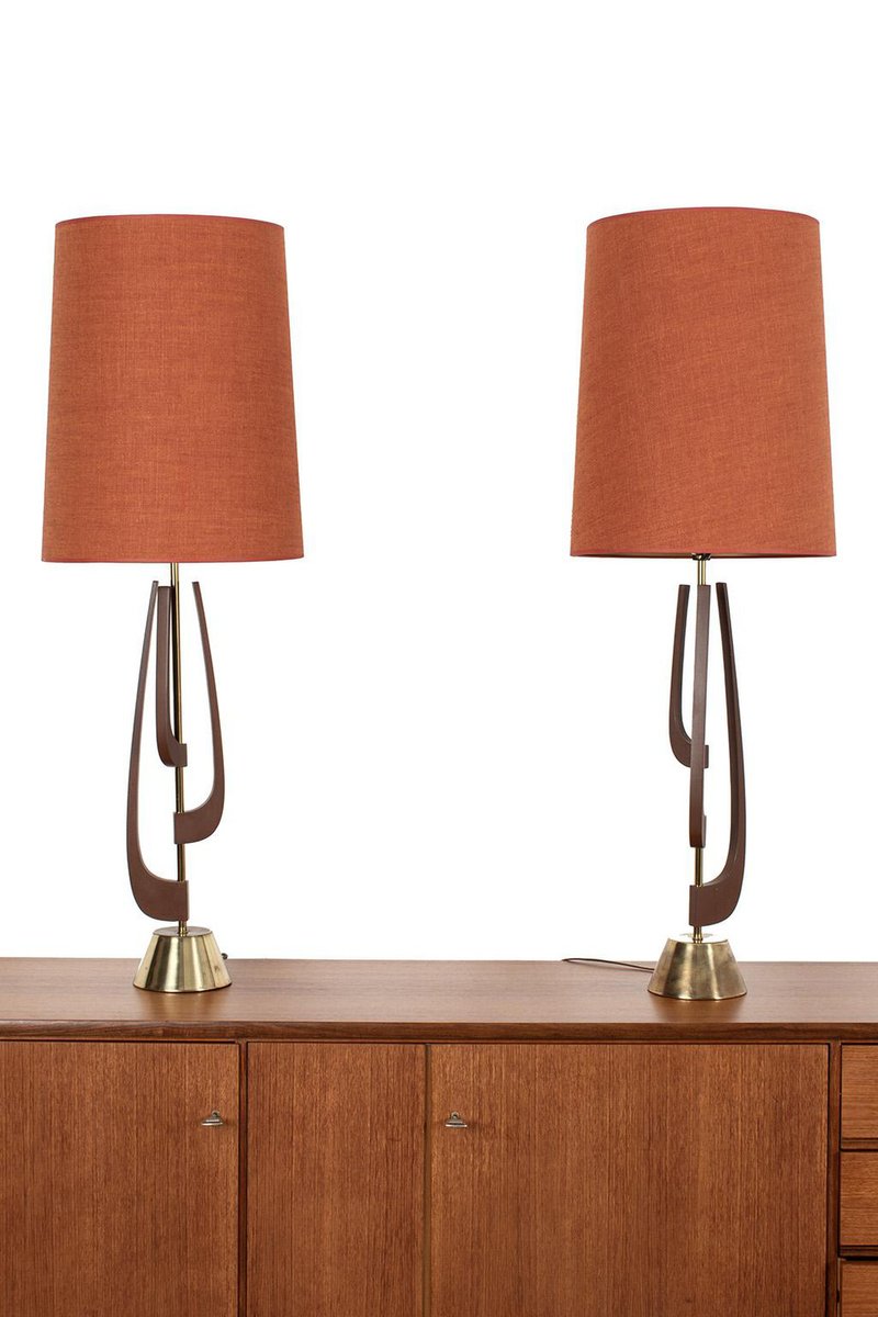 Large Vintage American Table Lamps, Set of 2 for sale at Pamono