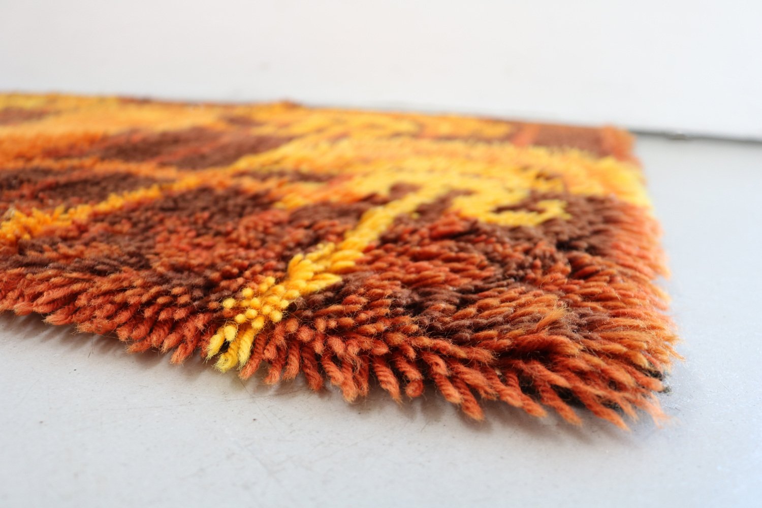 Vintage Shaggy Rug, Sweden from Rya, 1960 for sale at Pamono