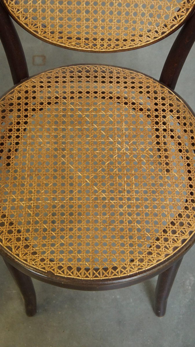 Vintage Art Nouveau Bistro Chairs from Set of 4 for sale at Pamono