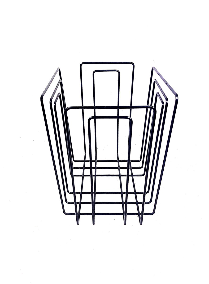 Magazine Rack by Willy Glaeser for Thomas Merlo, 1980s for sale at Pamono