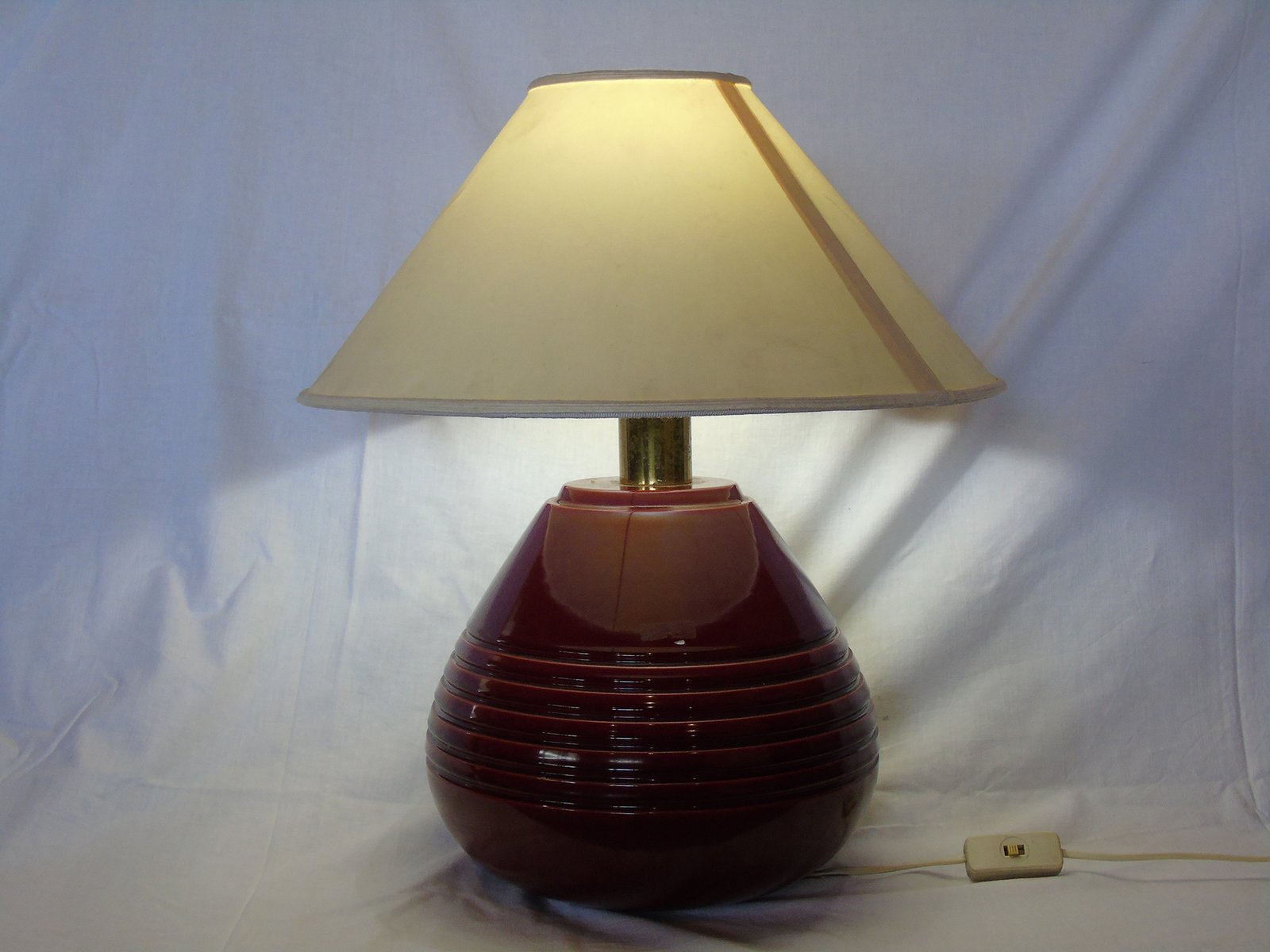 Vintage Red Ceramic Table Lamp 1960s For At Pamono Vintage Red Ceramic Table Lamp 1960s