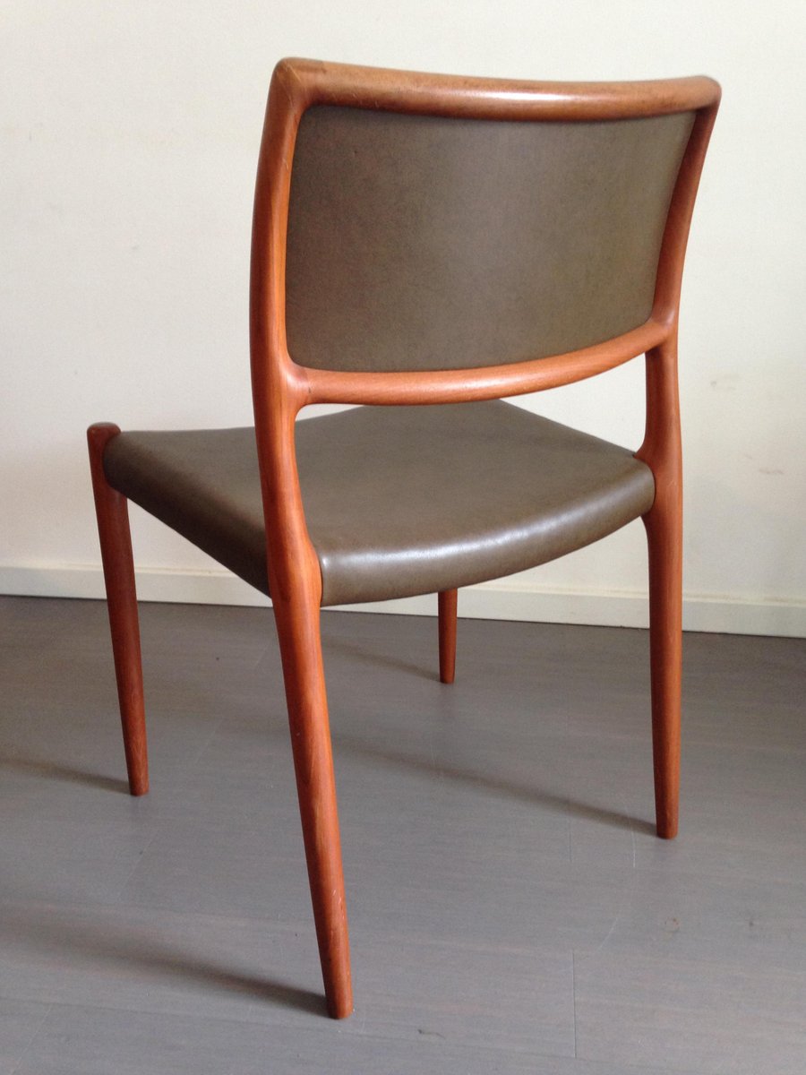 Mid-Century Model 80 Chairs by Niels O. Møller for J.L ... 80s Armchair