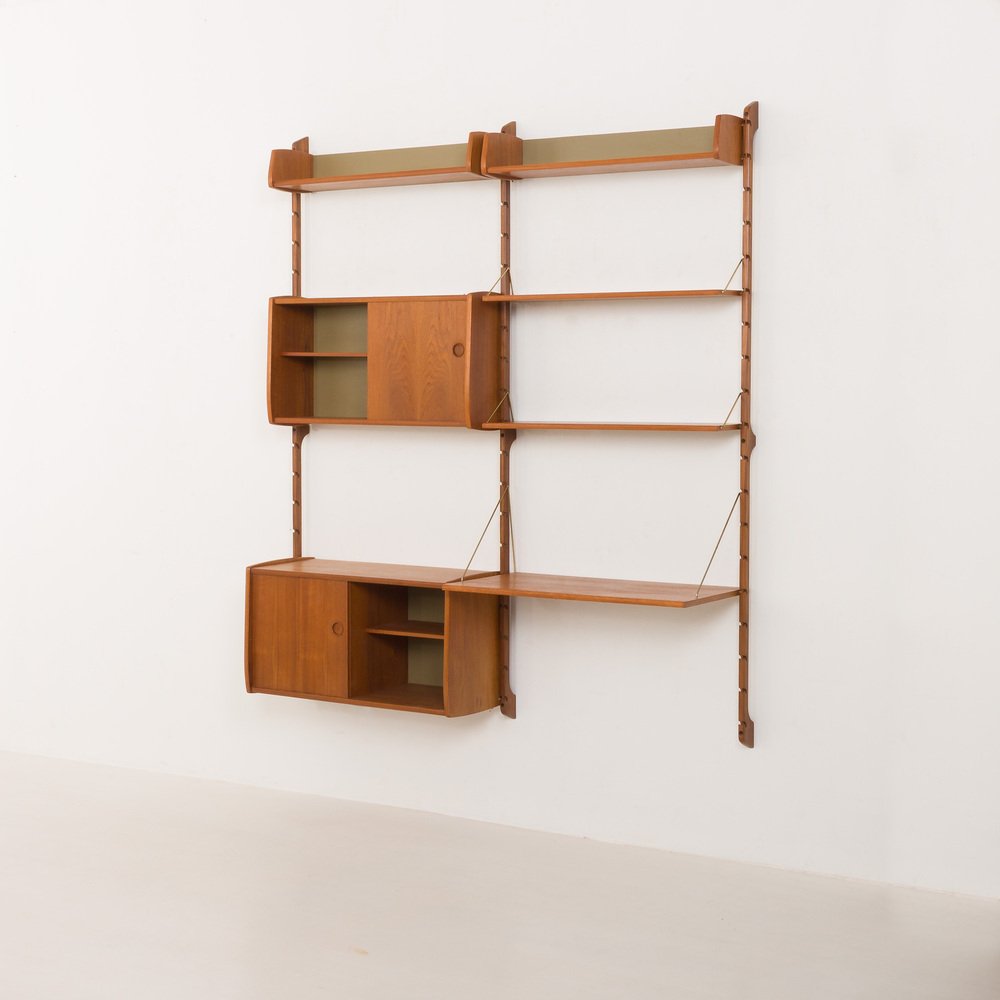 Mid-Century Scandinavian Home Office Modular Wall Unit Ergo by John ...
