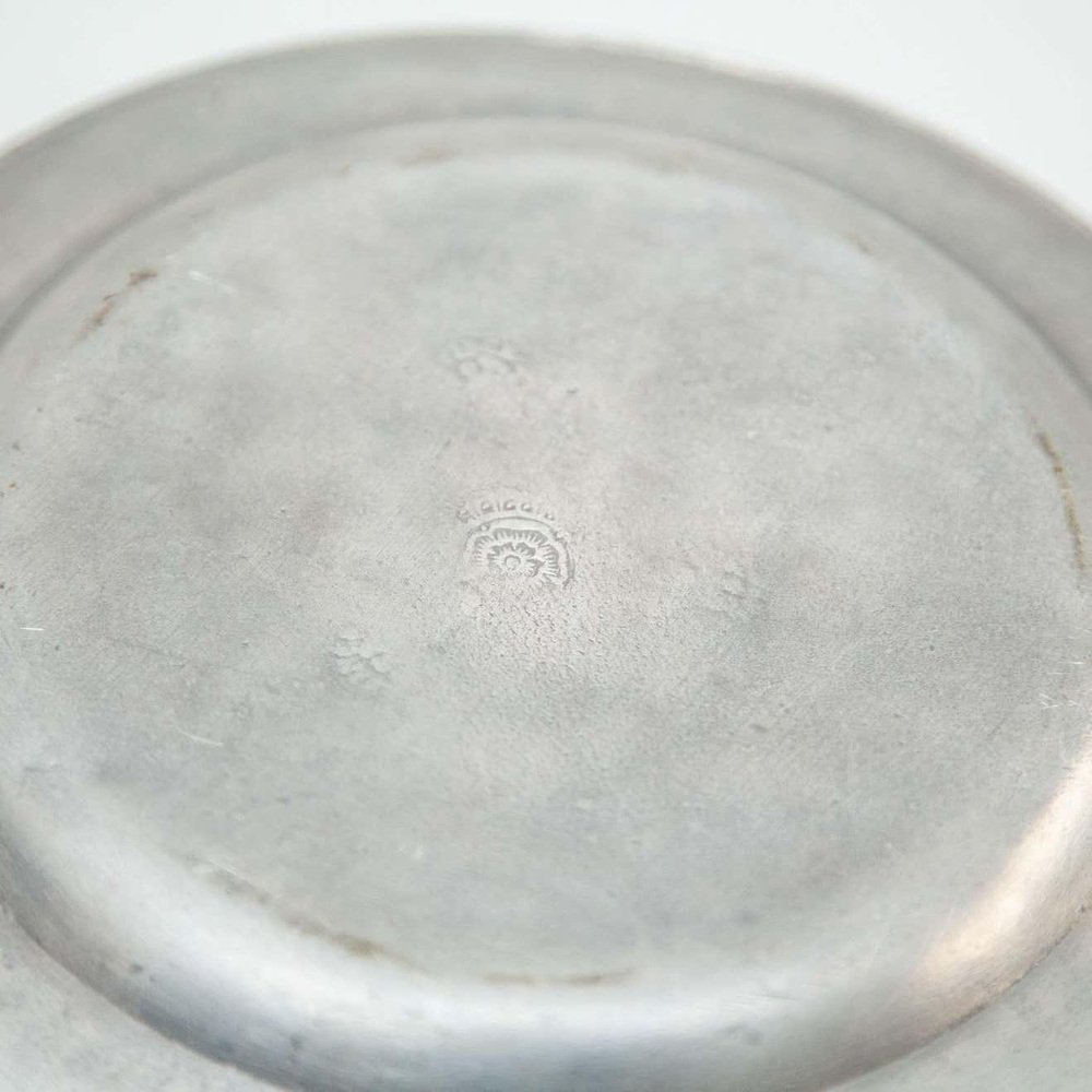 Lot De 12 Cale-assiettes Anciens En Métal Argenté J.Pérille (JP Paris) - Vintage