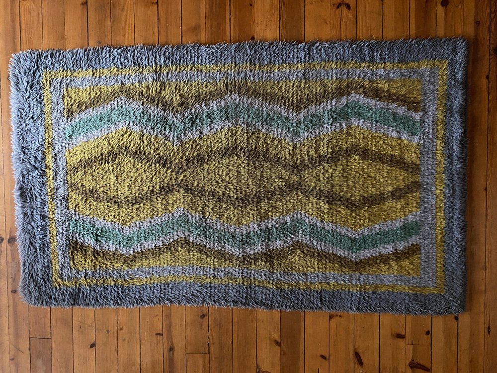 Mid-Century Modern Rya Rug, 1960s for sale at Pamono